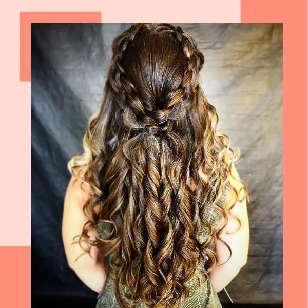 penteados para cabelo ondulado longo