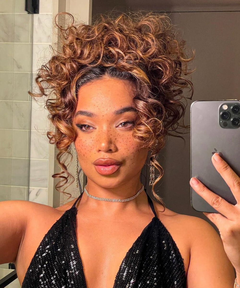 penteados para festa cabelo ondulado