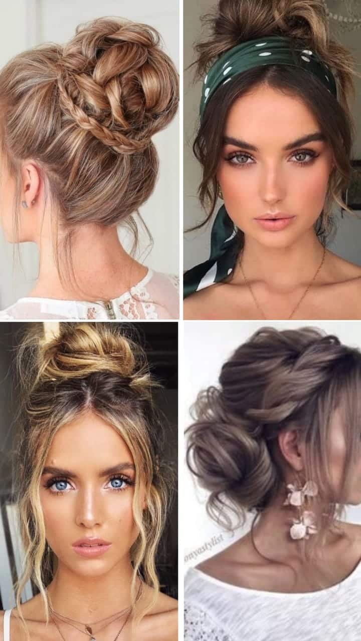 penteados para cabelo ondulado médio