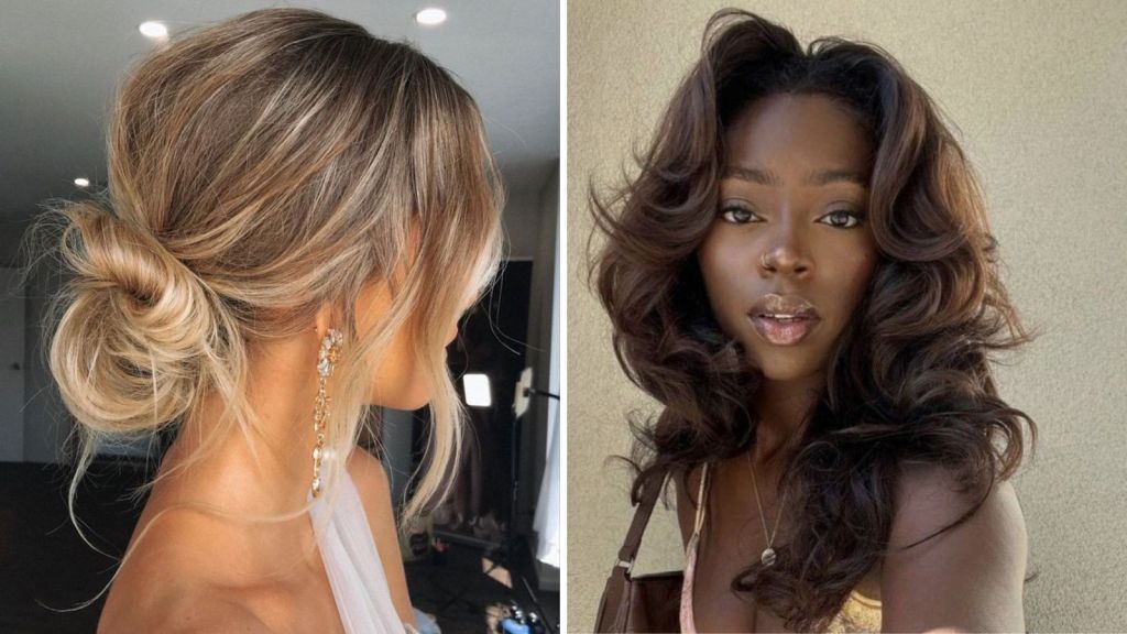 penteados para cabelo ondulado com coque