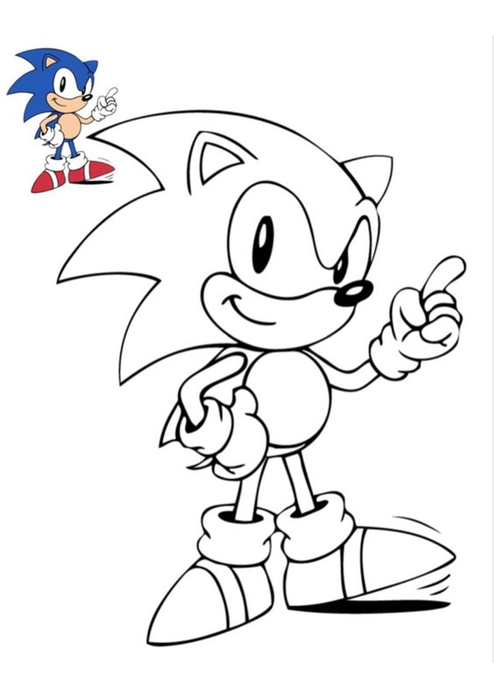 desenhos do Sonic para imprimir