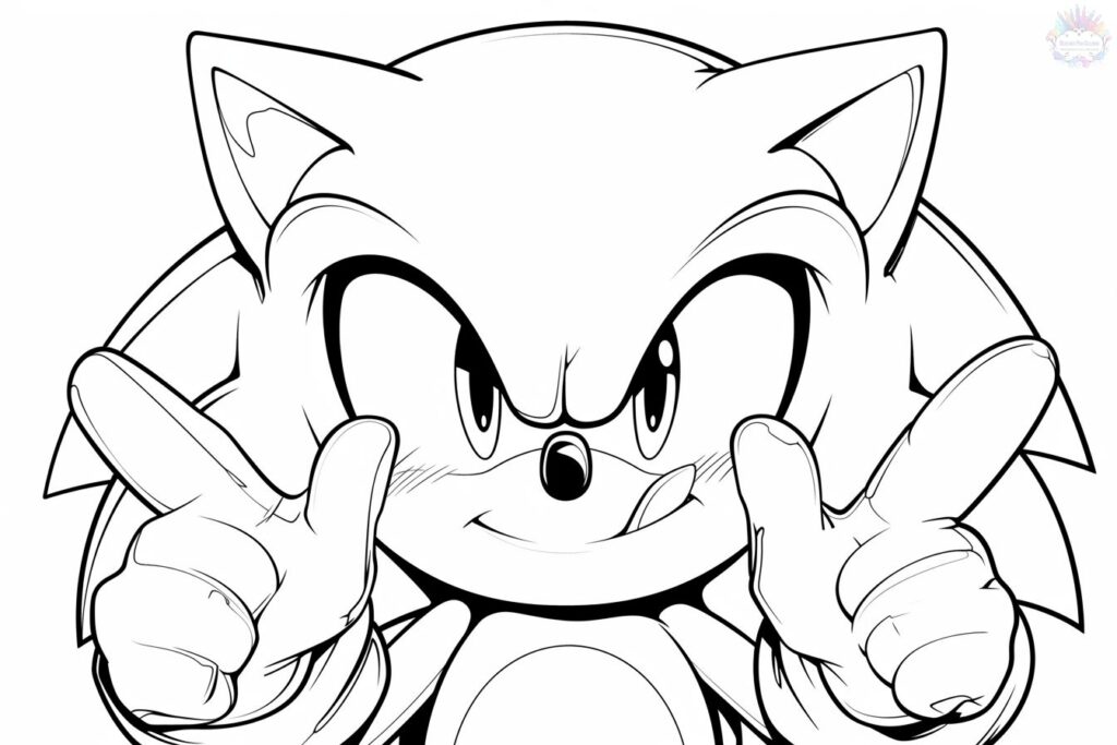 Sonic e amigos para colorir