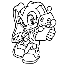 livro de colorir Sonic