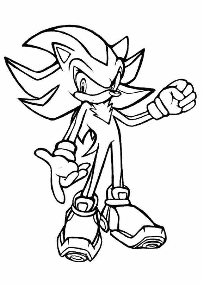 livro de colorir Sonic
