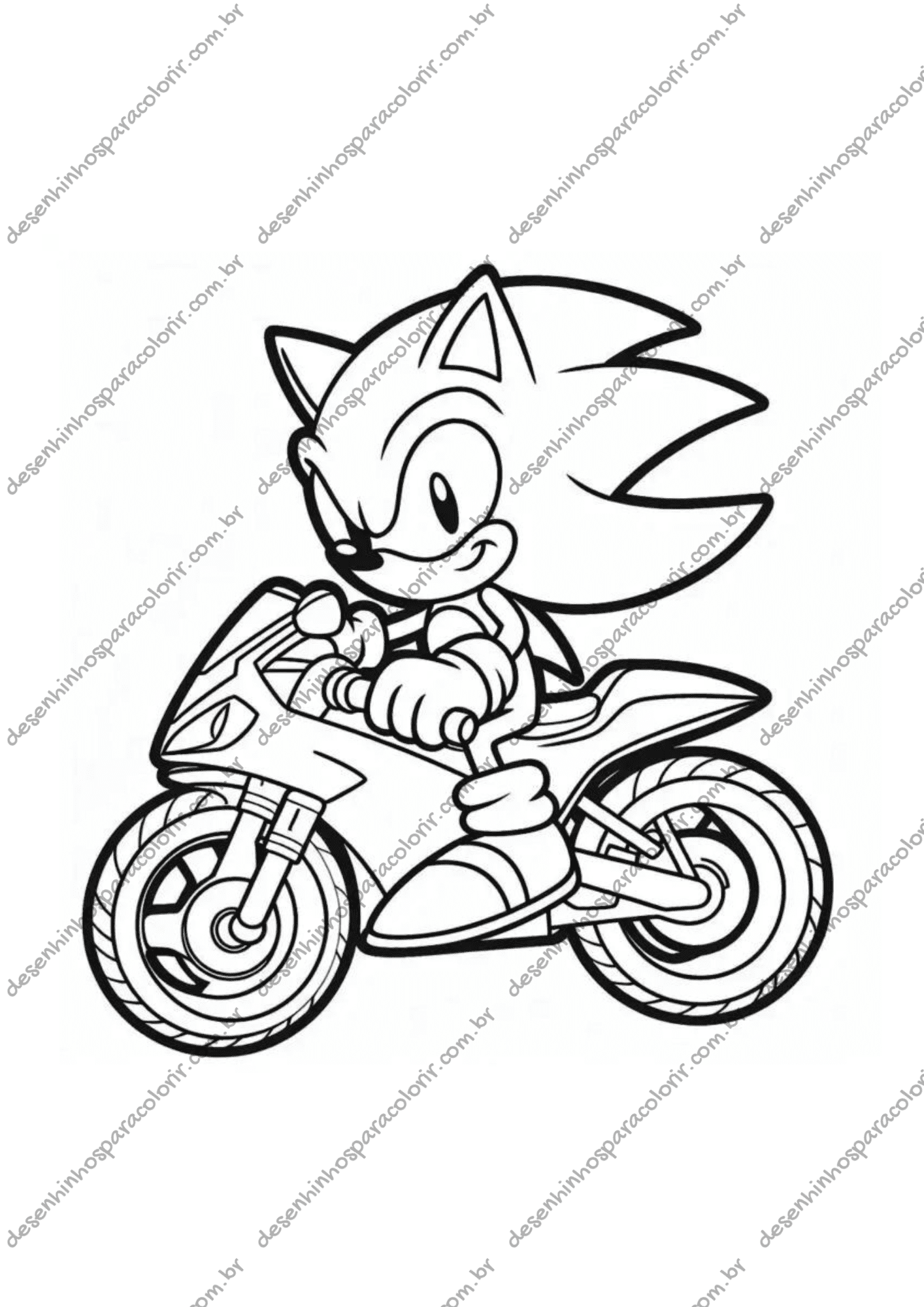 desenhos do Tails para colorir