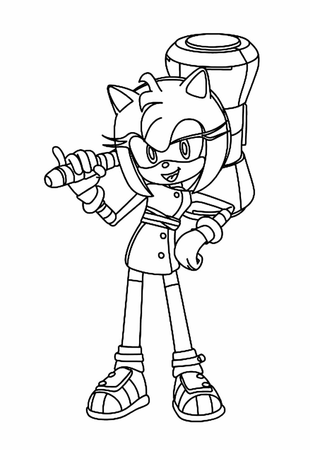desenhos do Knuckles para colorir