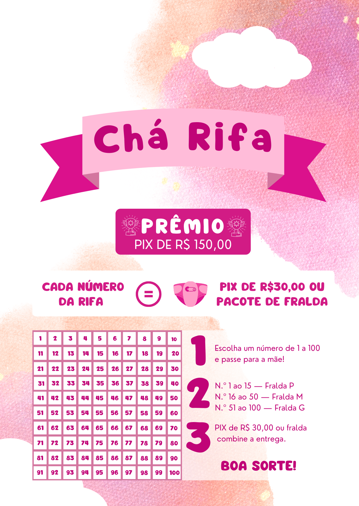 chá rifa online
