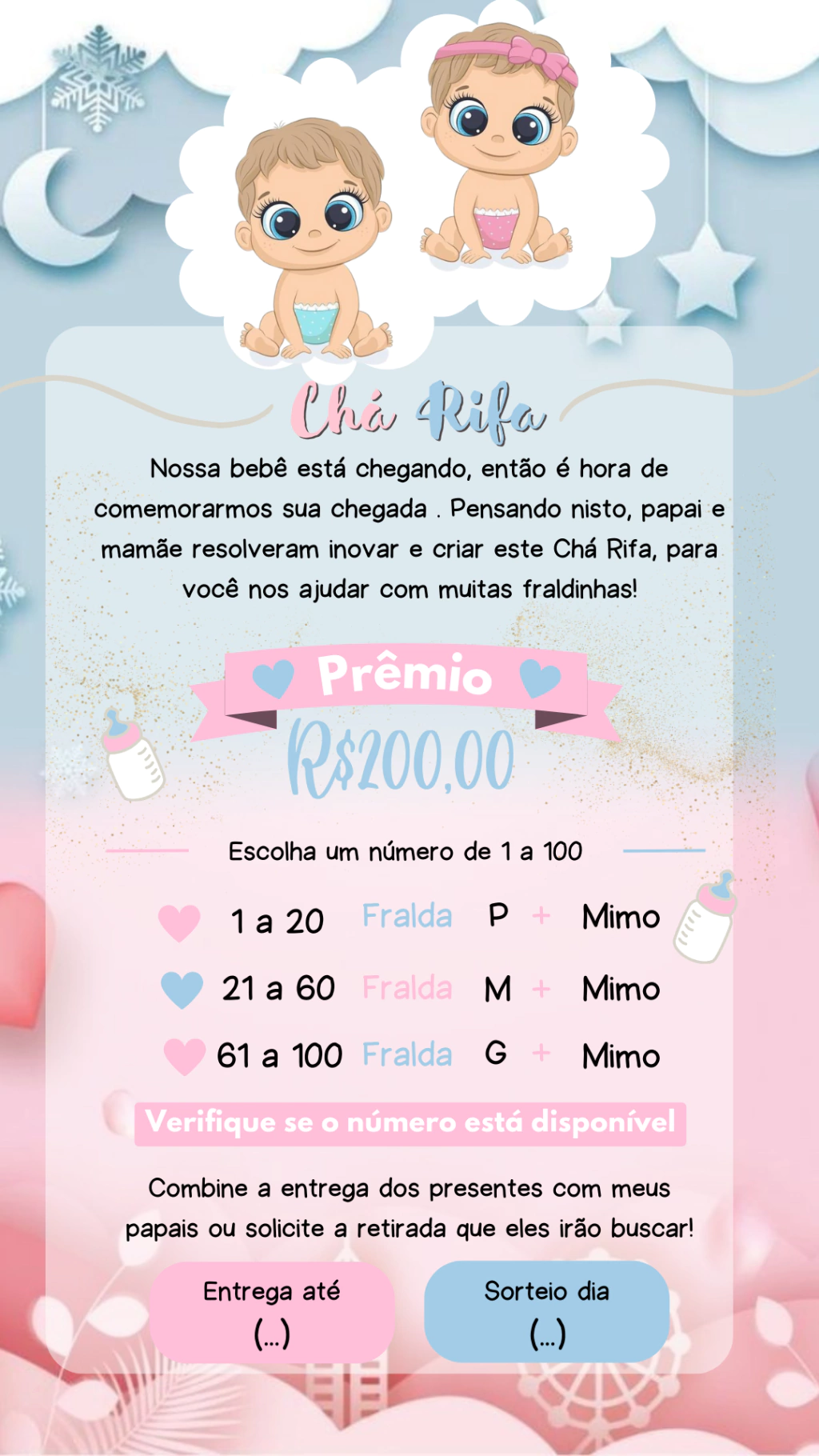 como funciona chá rifa