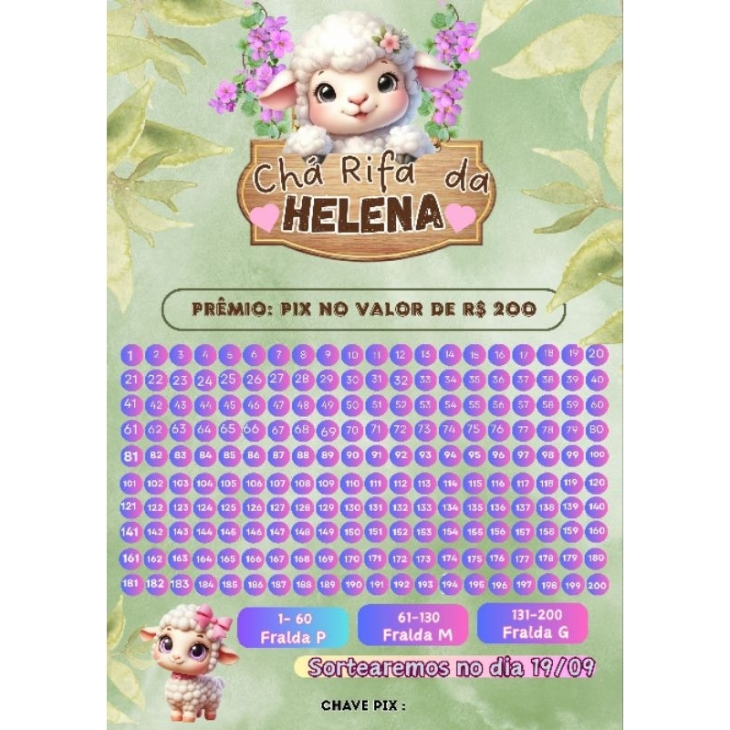 gerador de rifa de fraldas