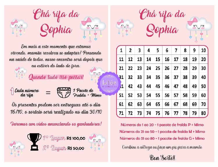 alternativa chá de fraldas