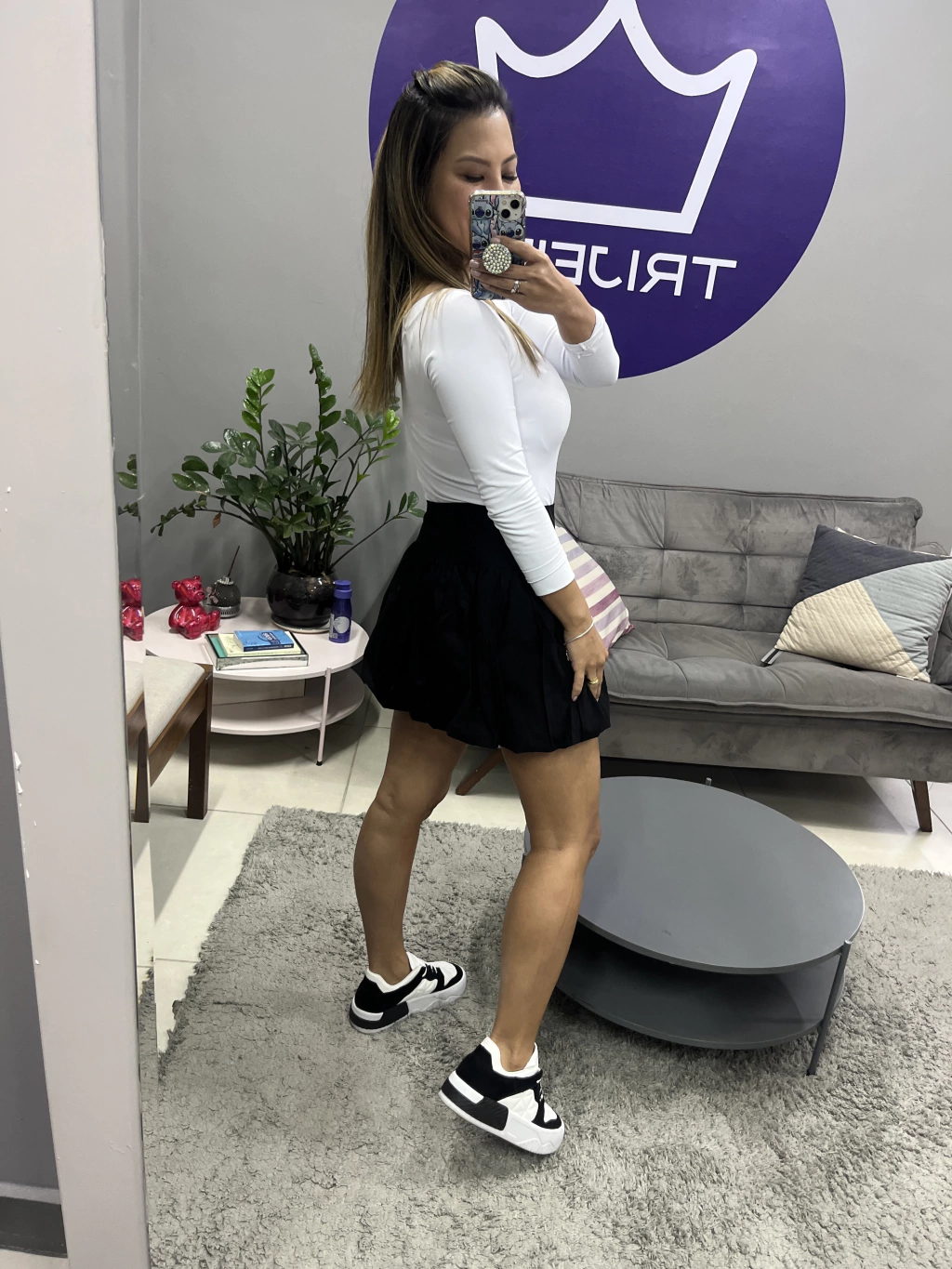 looks com saia balonê