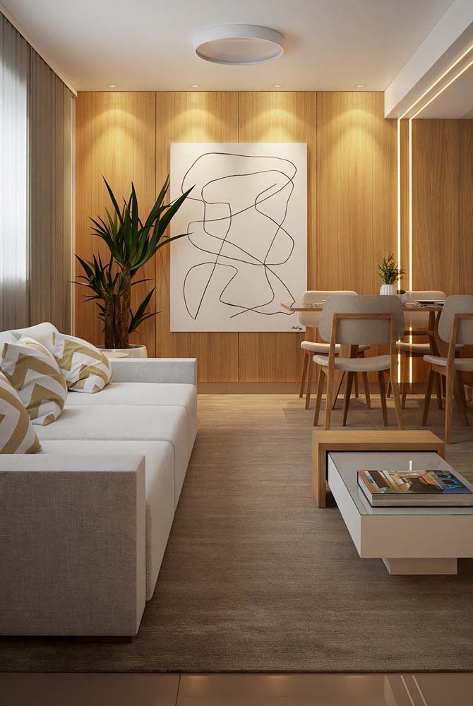estratégias para sala pequena elegante