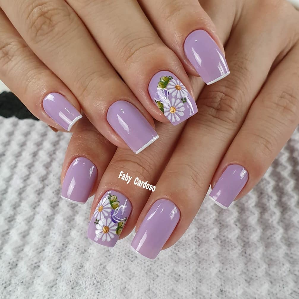 unhas com pontinhos