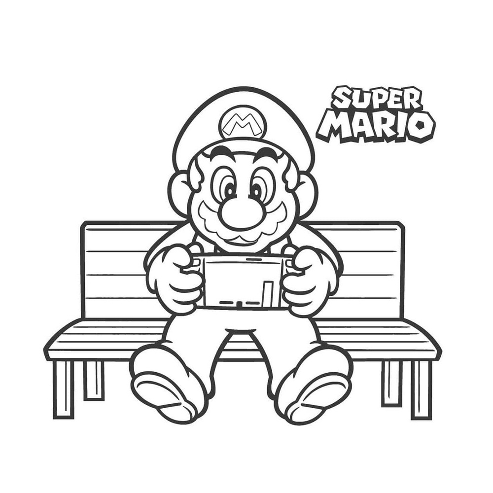 desenhos do mario para imprimir