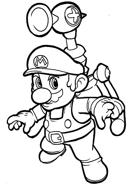 personagens super mario para pintar