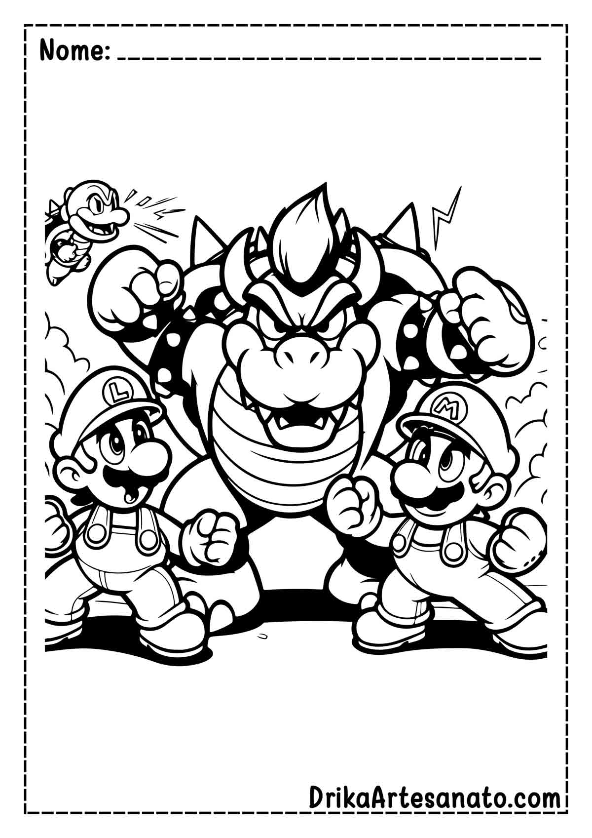 colorir princesa peach