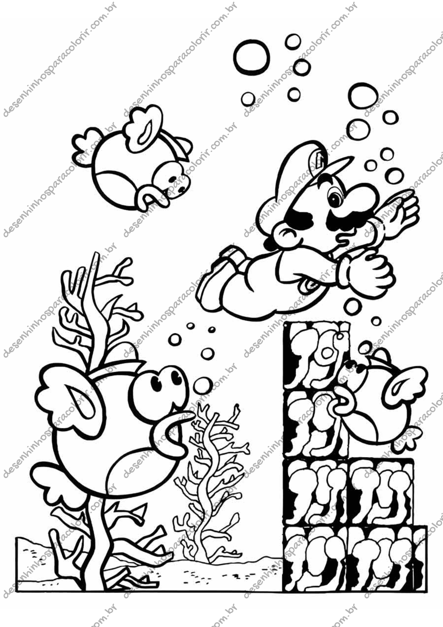 cores oficiais super mario