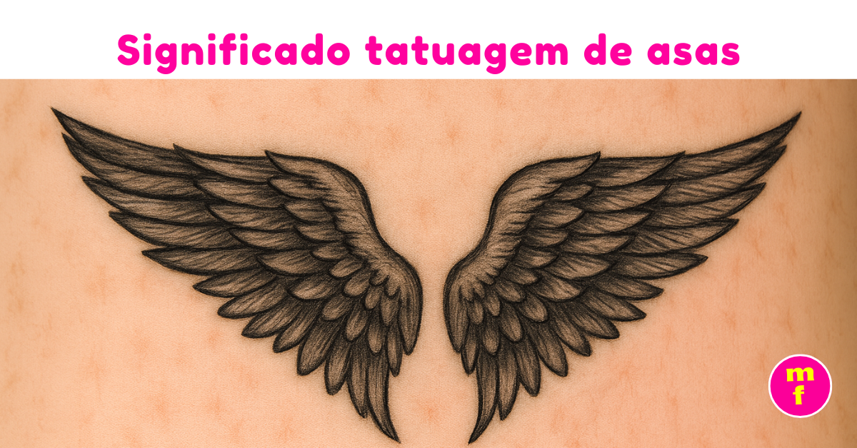 tatuagem de asas nas costas