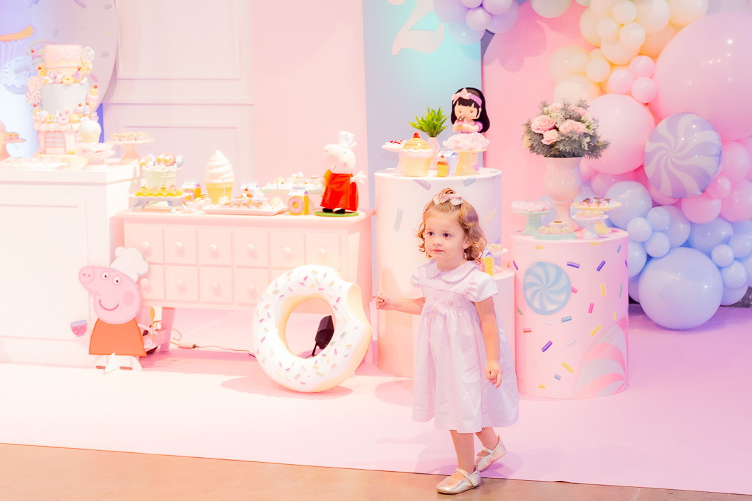 festa aquarela 2 anos menina