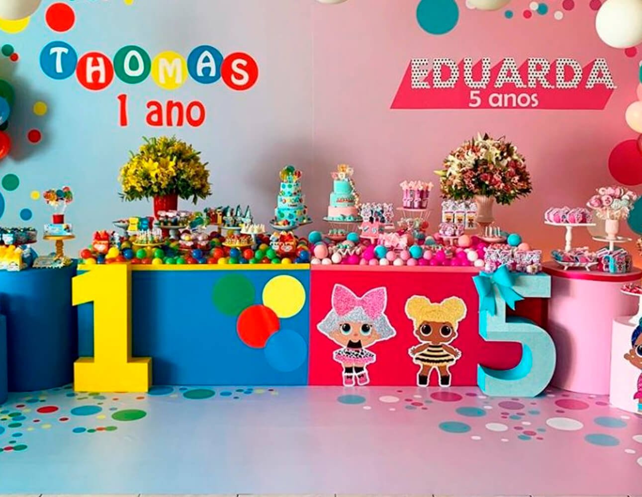 decoração sensorial festa 2 anos