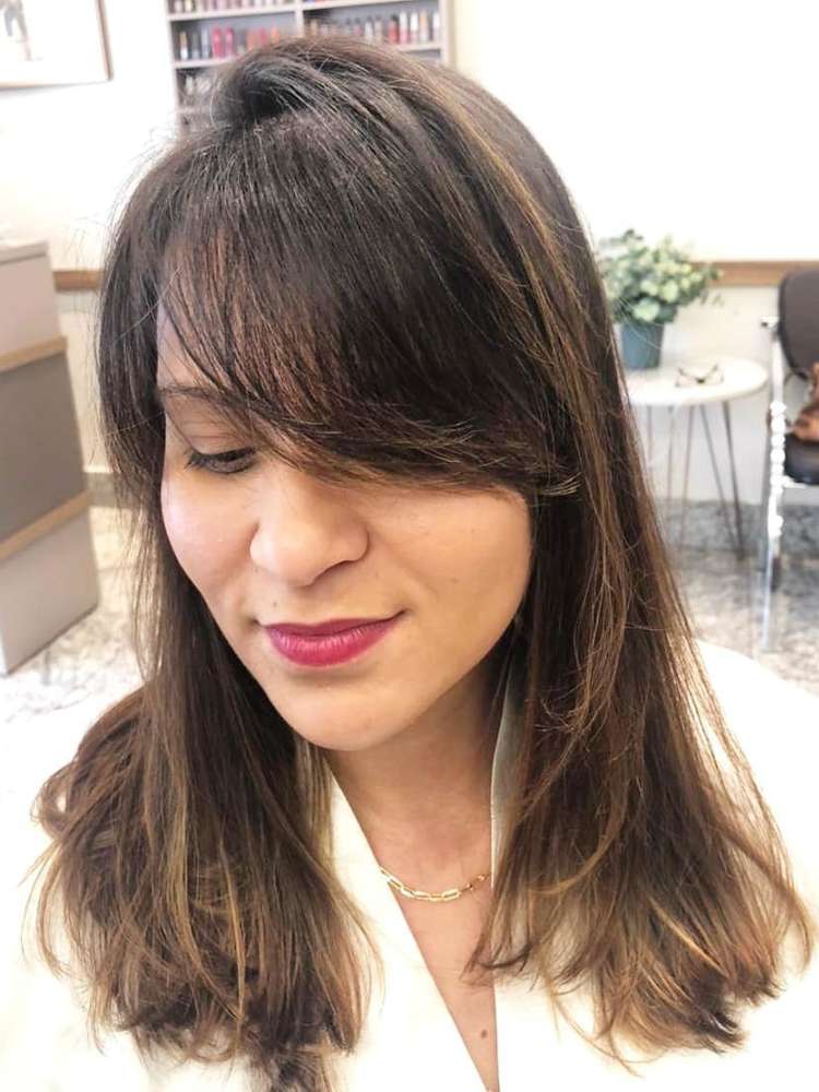 franja para afinar o rosto