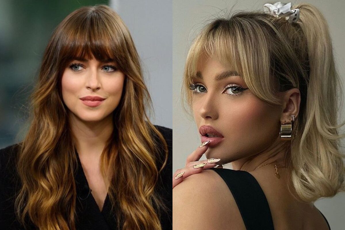 franja desfiada para quem tem pouco cabelo