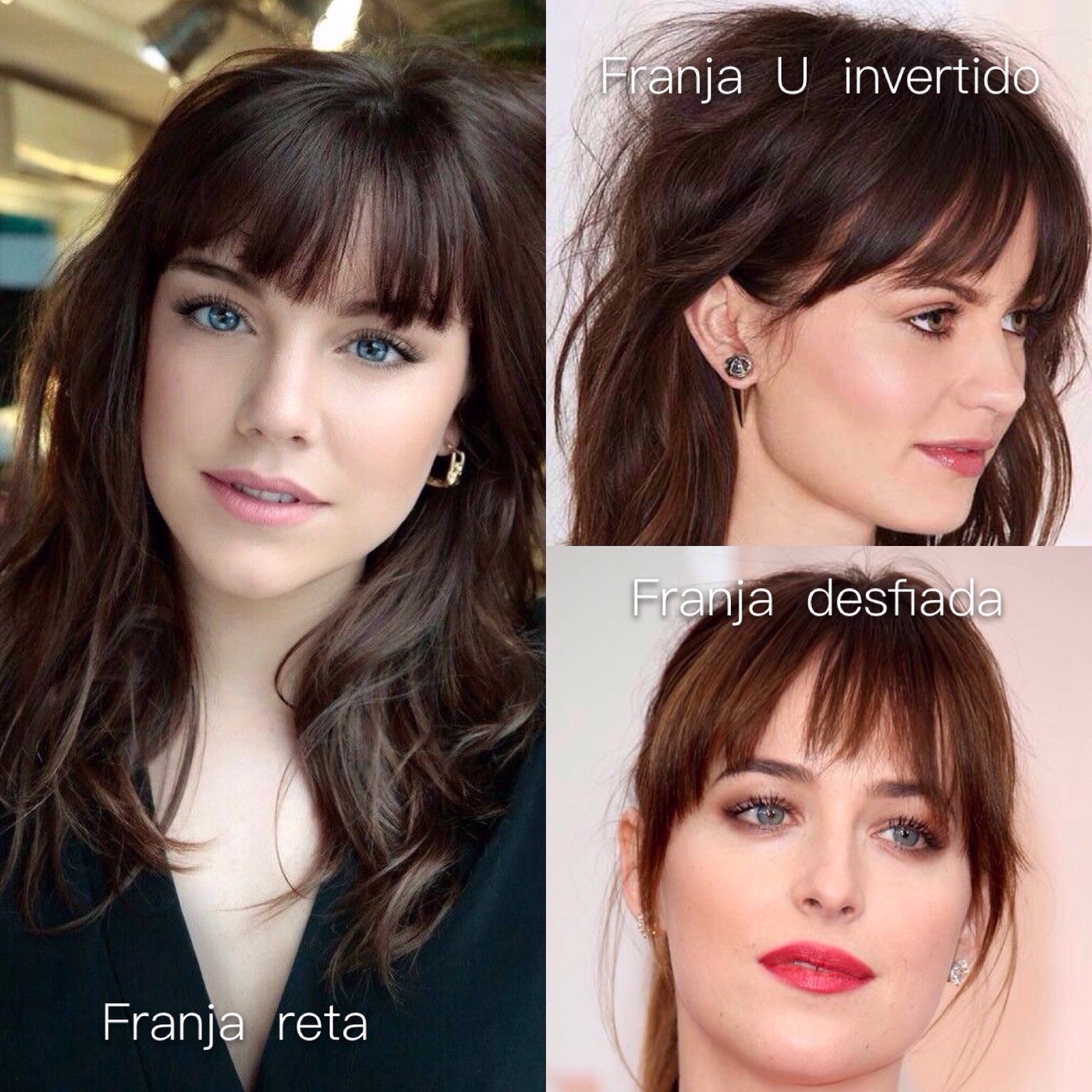 franja inspiração celebridades