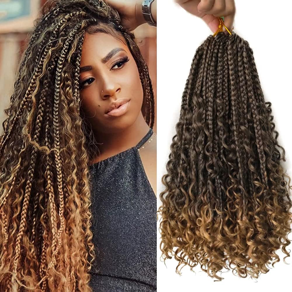 gypsy braids com mechas iluminadas