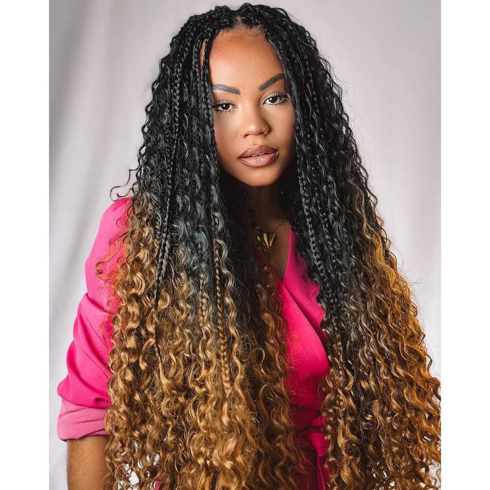 gypsy braids em tom natural (preto/castanho)