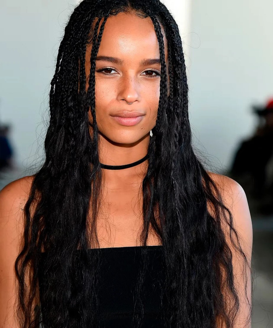 gypsy braids com cachos volumosos