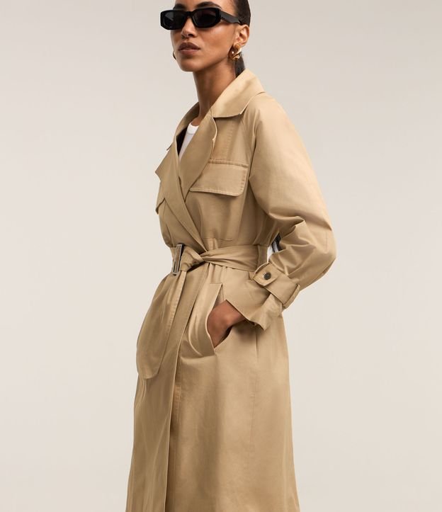 trench coat preto