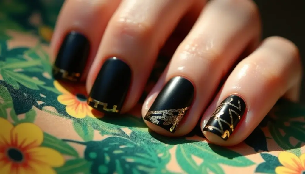 45 Unhas Pretas Decoradas Elegantes e Versáteis para 2026