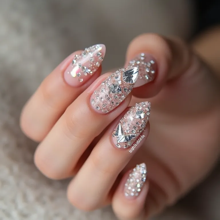 unha stiletto francesinha reversa