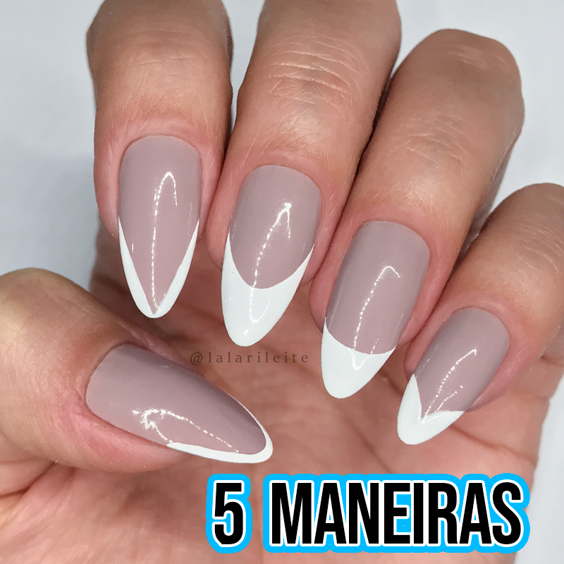 unha stiletto baby boomer delicada