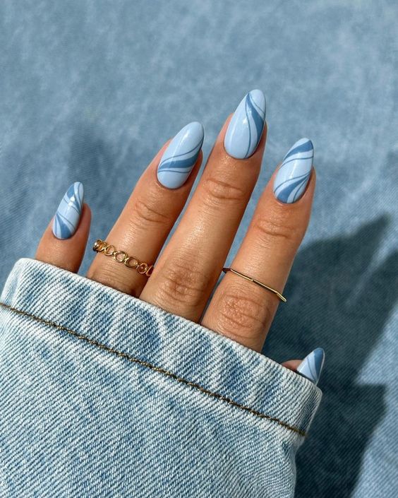 unha stiletto ombré suave