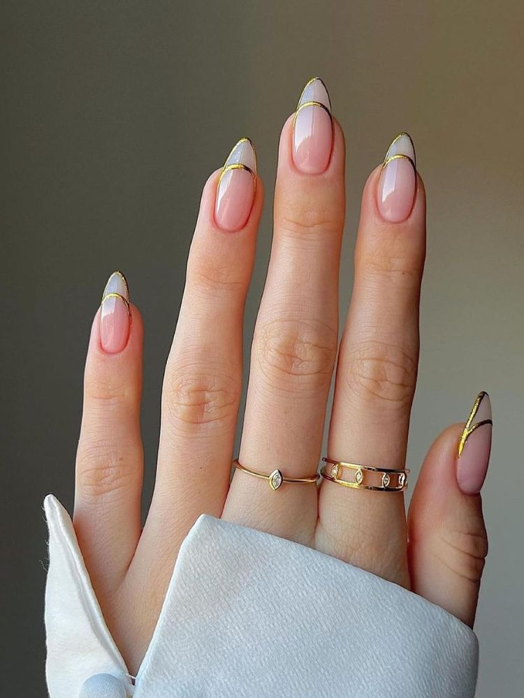 unhas postiças almond francesinha