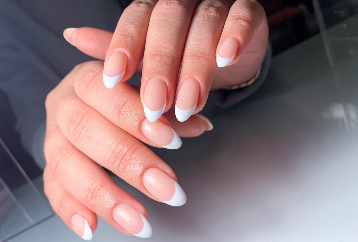 unhas almond francesinha curta