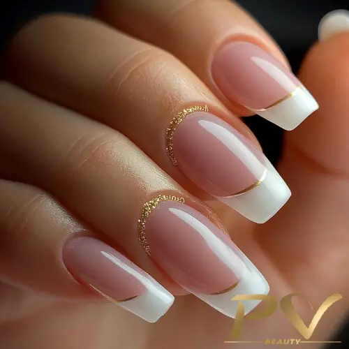 unhas de gel formato quadrado arredondado
