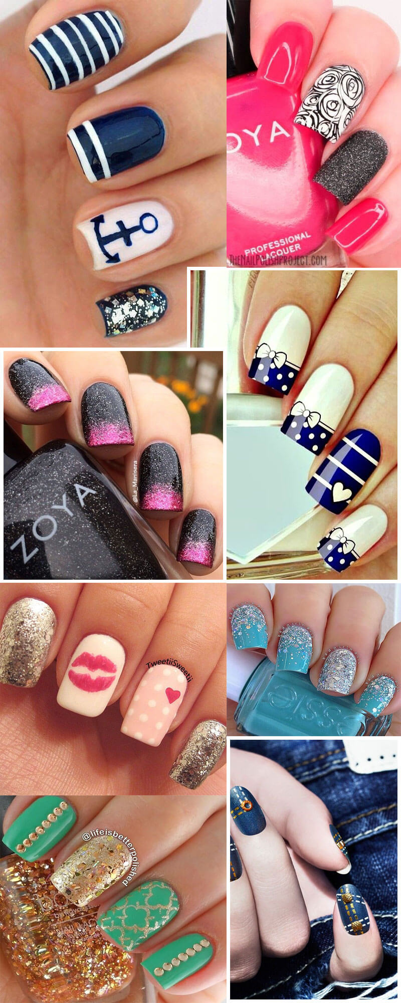 Unhas decoradas simples