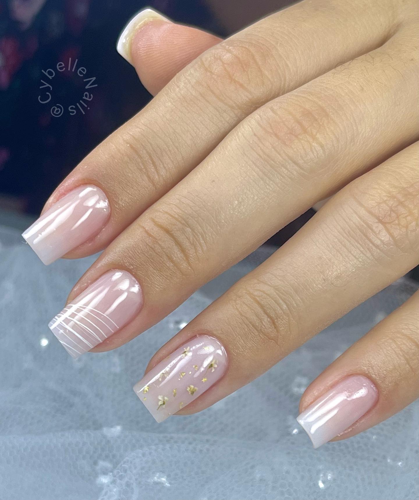 Unhas com ponto de luz