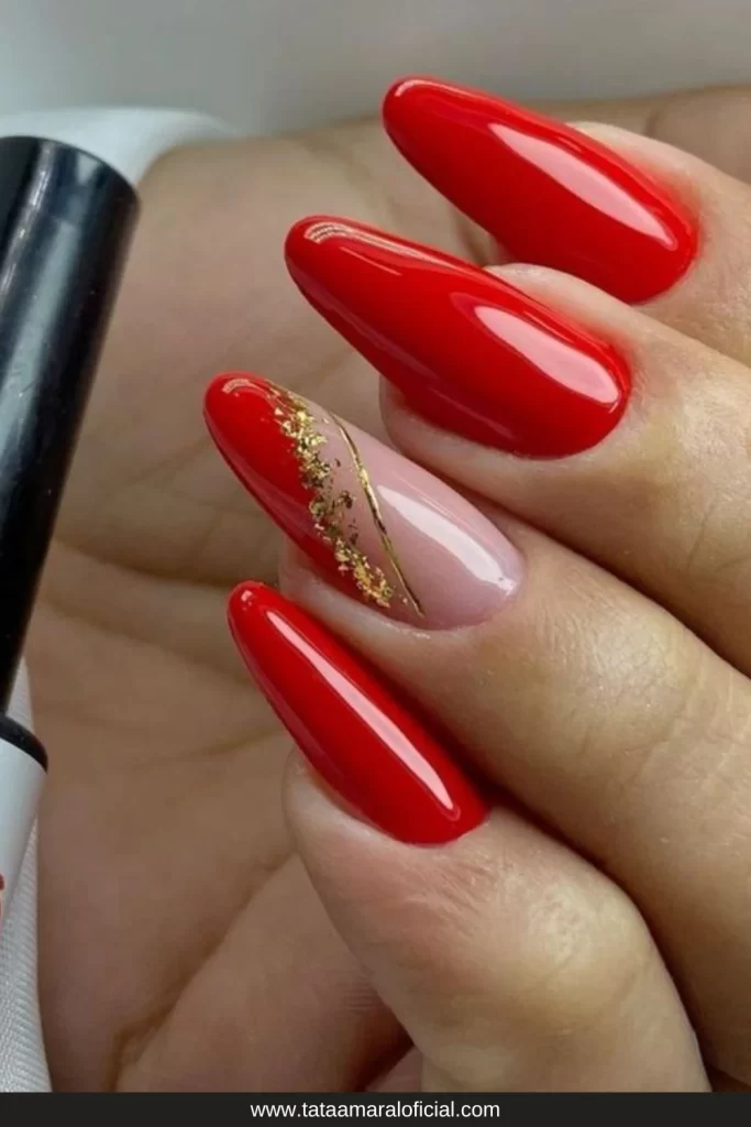 unhas francesinha almond