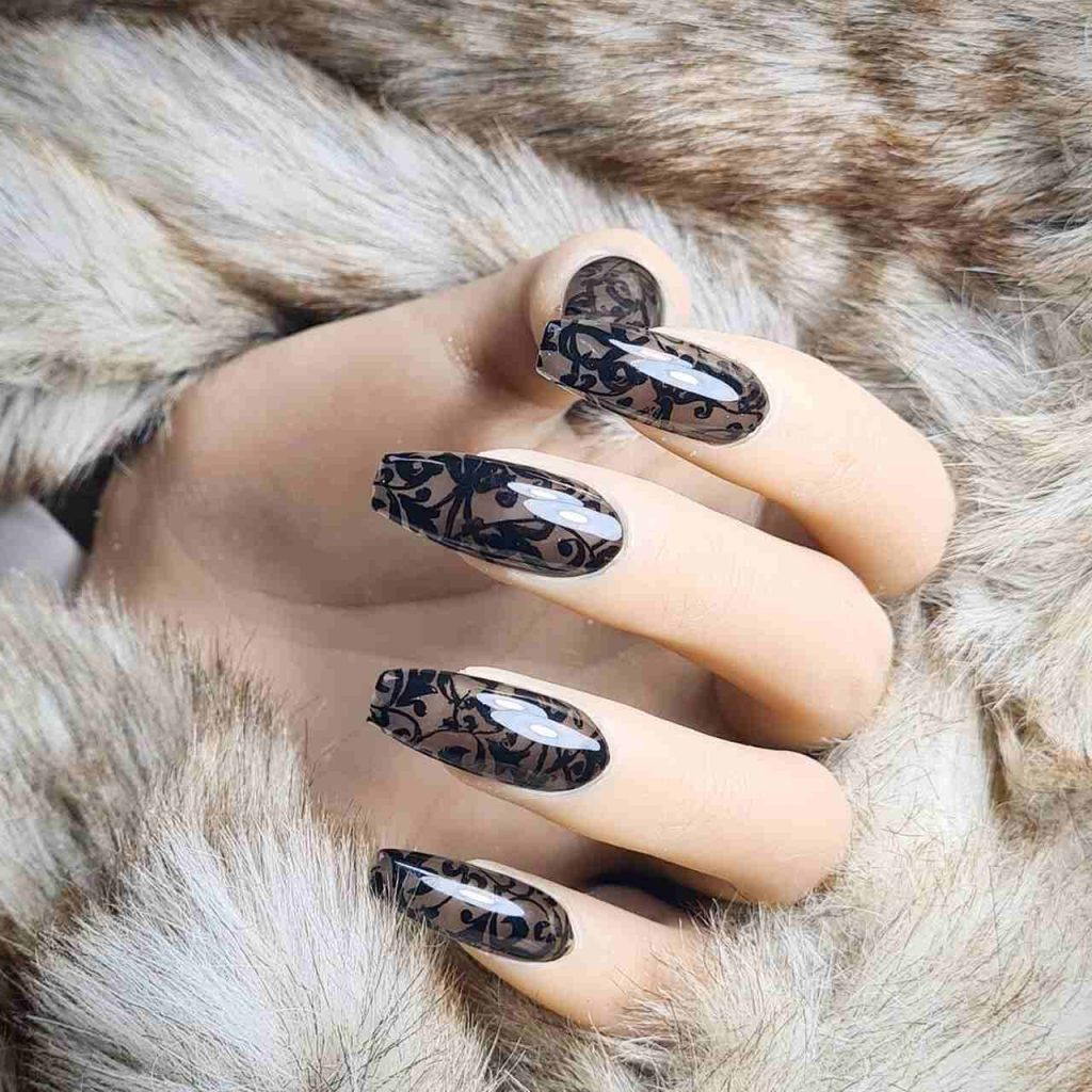 esmalte em gel preto