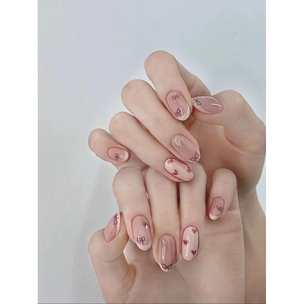 unha decorada rosa choque