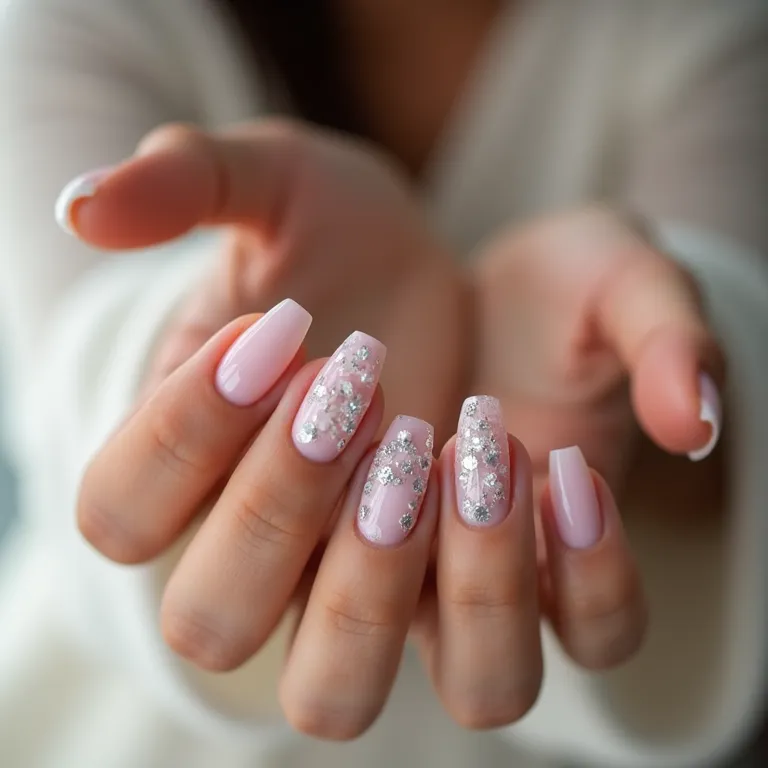 unhas com filha única discreta