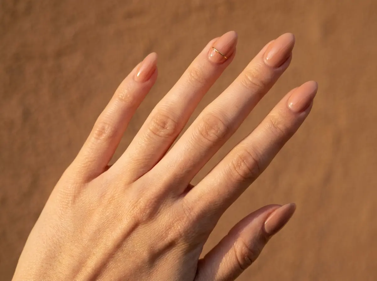 unhas amendoada simples