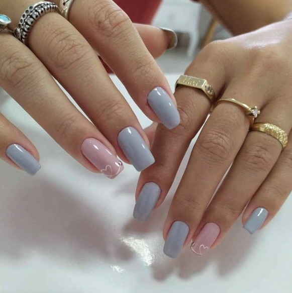 unhas francesinha minimalista