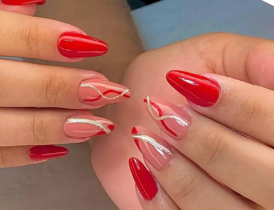 Unhas cereja profundas