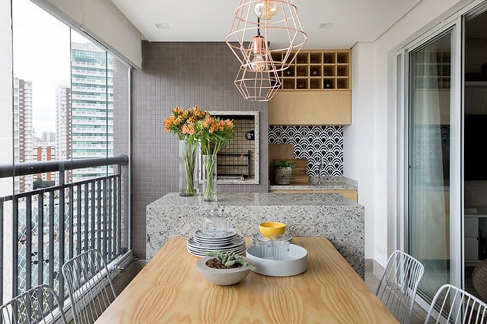 como decorar varanda gourmet pequena