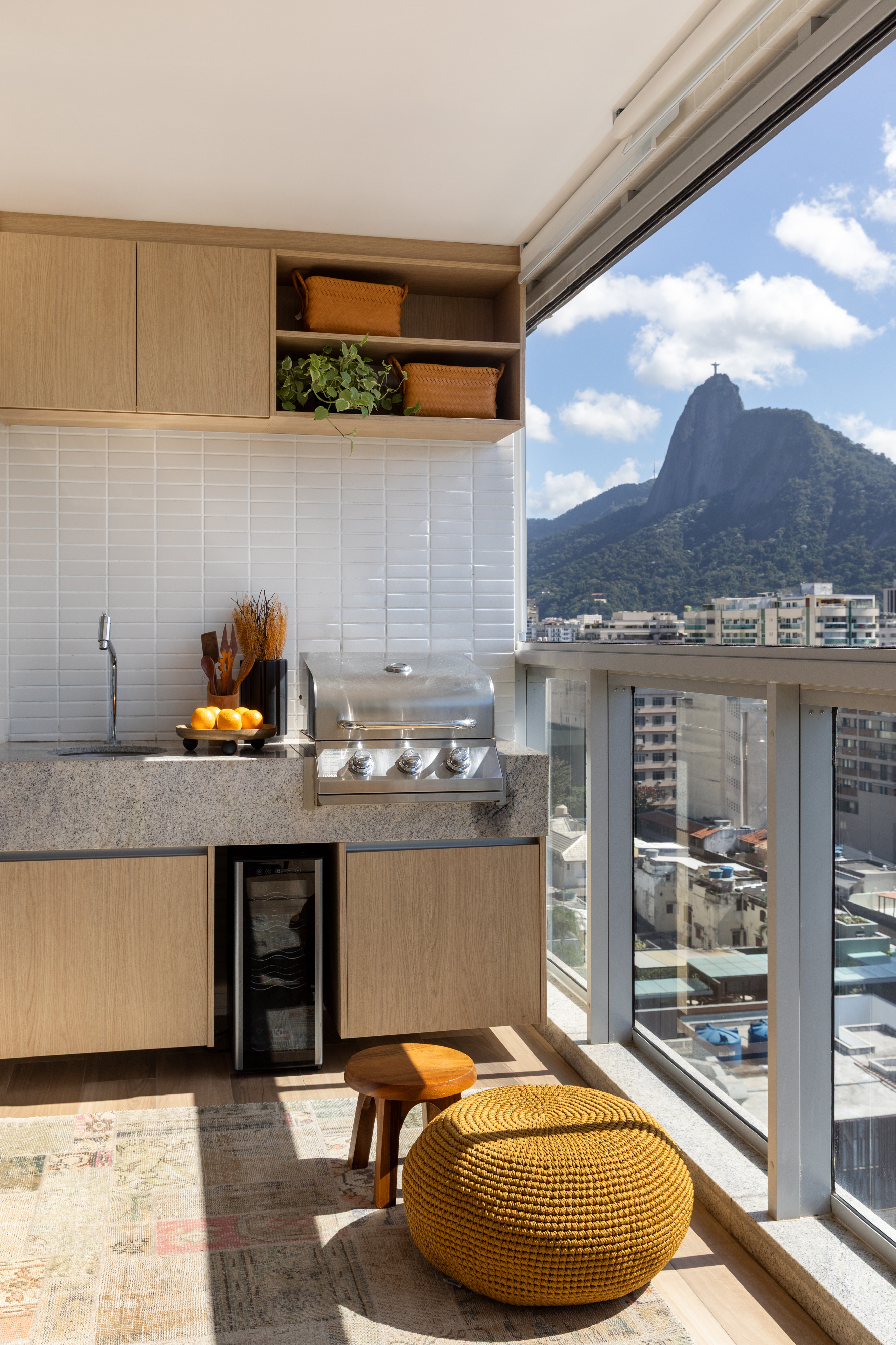 área gourmet pequena e funcional