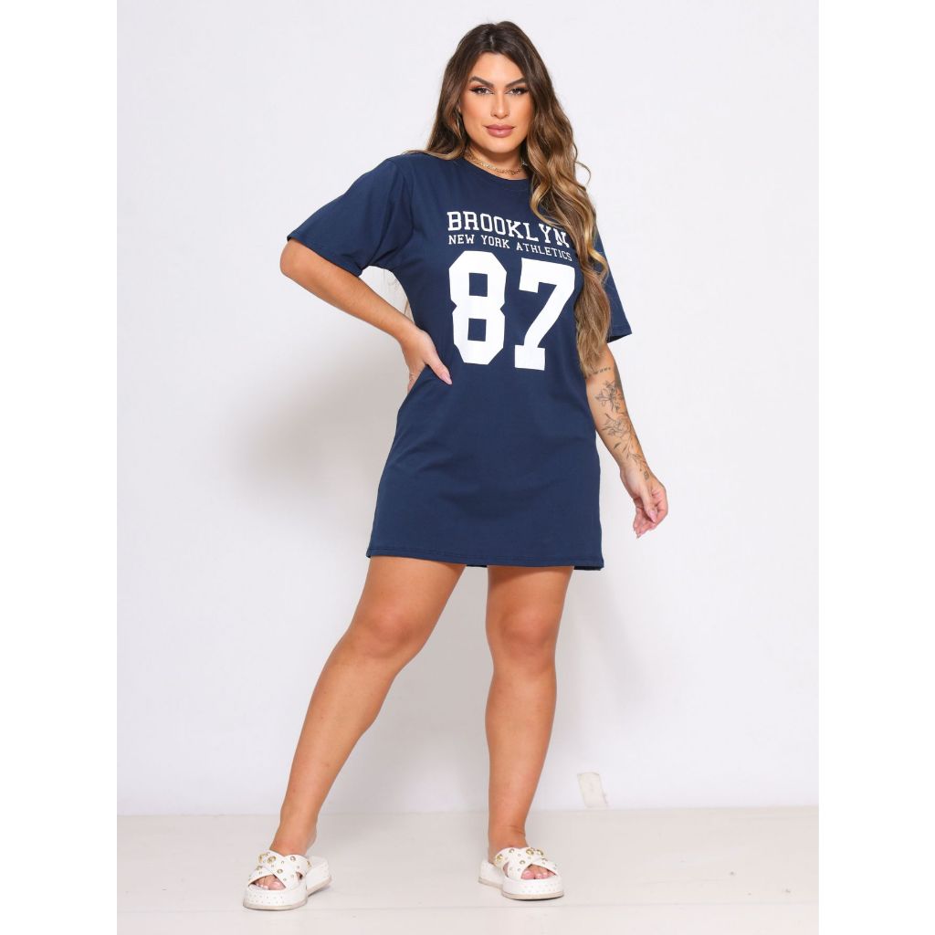 vestido camiseta midi